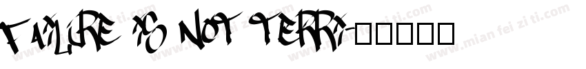 Failure is not terri字体转换